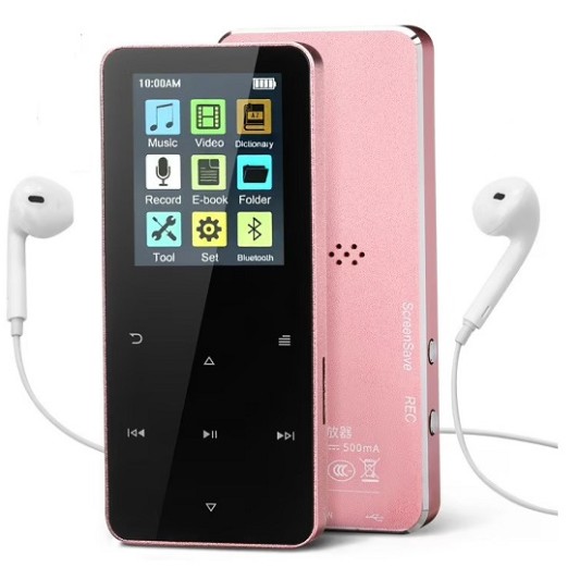 S308 Mp4 Music Player Bluetooth Pink