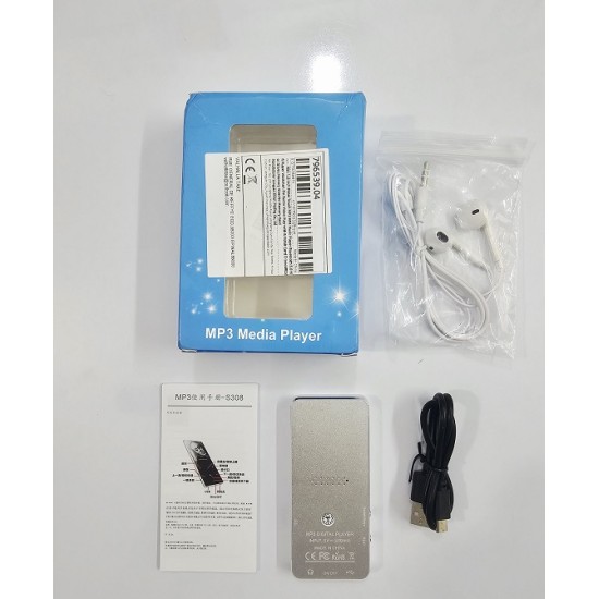 S308 Mp4 Music Player Bluetooth Button Touch Silver