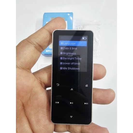 S308 Mp4 Music Player Bluetooth Button Touch Silver