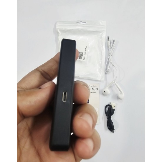 T09 Mp3 Music Player With Voice Recorder Black