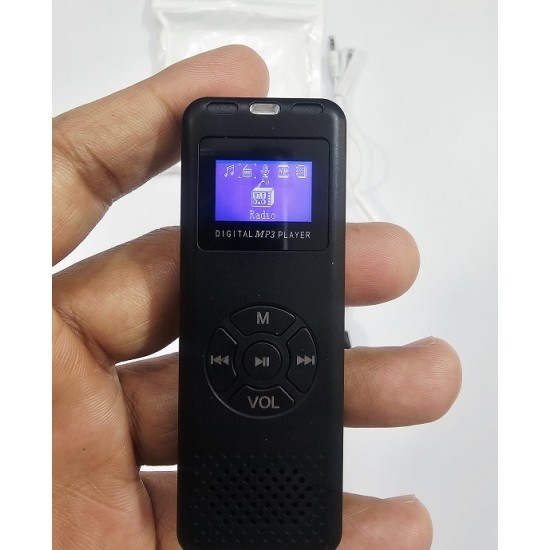 T09 Mp3 Music Player With Voice Recorder Black