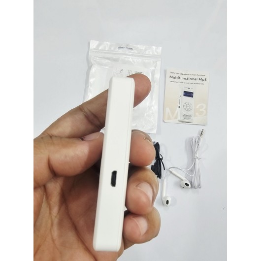 T09 Mp3 Player Voice Recorder White