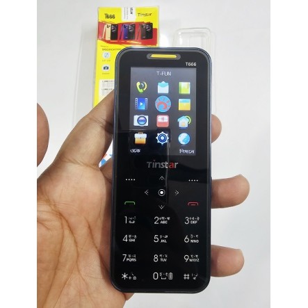 Tinstar T666 Button Phone Four Sim Black
