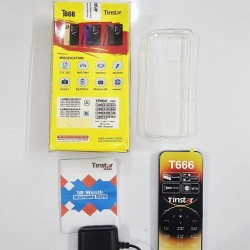 Tinstar T666 Button Phone Four Sim Black