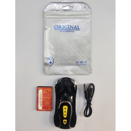 W2020 Car Shape Button Phone Dual Sim Black