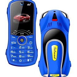W2020 Car Shape Phone Dual Sim Camera Blue