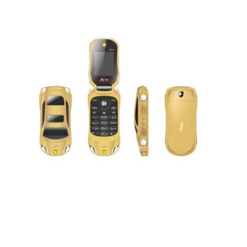 Agetel AG4 Car Shape Folding Phone Price in BD Gold
