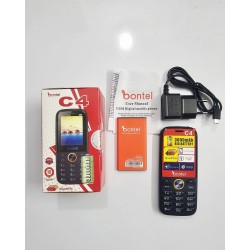 Bontel C4 Button Phone Four Sim 3000mAh Blue