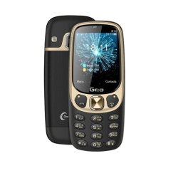 Geo R10 Slim Button Phone Metal Body Dual Sim