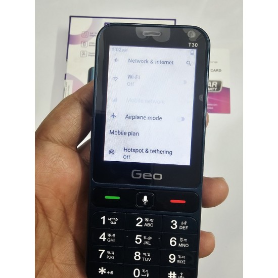 Geo T30 Android Touch Button Phone 4G