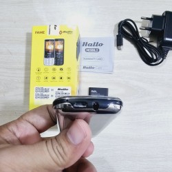 Hallo Fame Button Phone Metal Body Silver