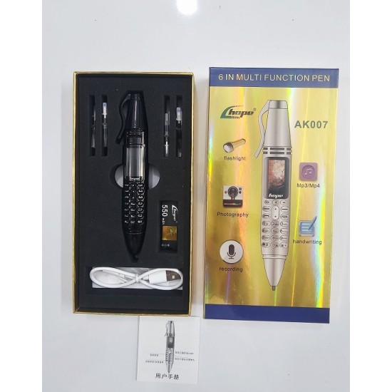 Hope AK007 Pen Style Button Phone Dual Sim Black