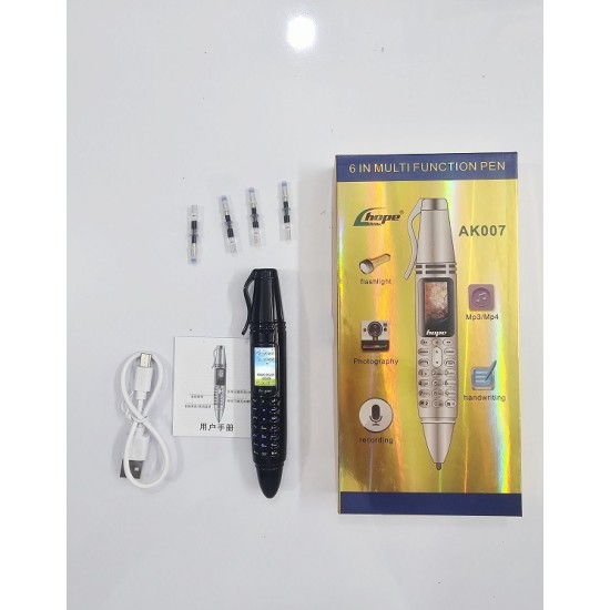 Hope AK007 Pen Style Button Phone Dual Sim Black