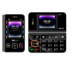 Vmax V72 Mini Button Flip Phone Dual Display