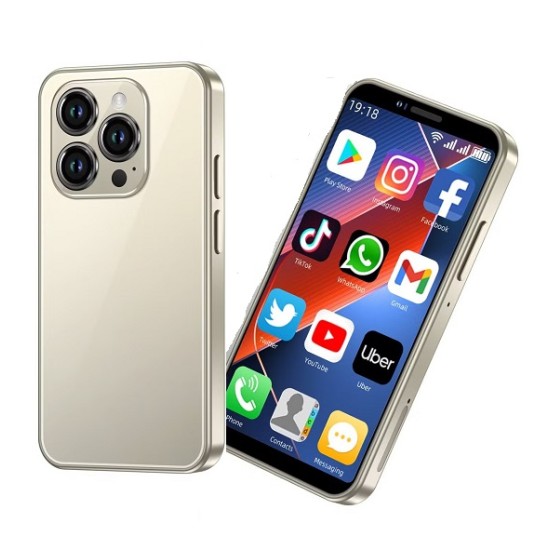 15 pro Max Mini Android Smartphone Gold