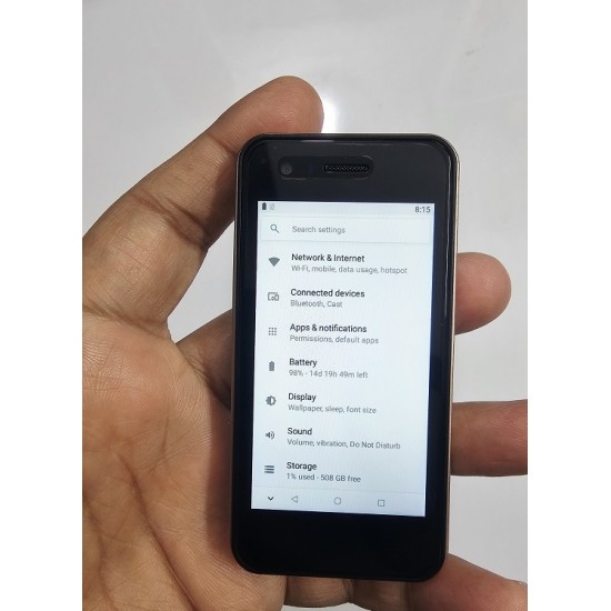 15 pro Max Mini Android Smartphone Gold