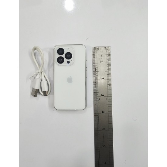15 Pro Max Mini Smartphone Dual Sim White