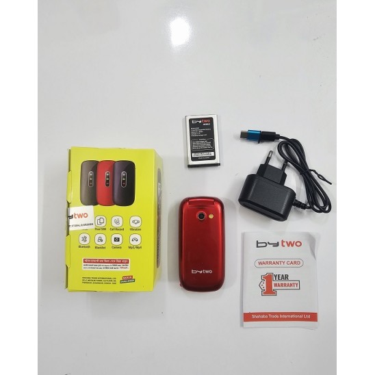 Bytwo B301 folding Phone Magic Voice Red