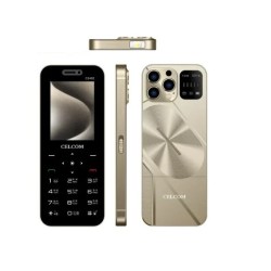Celcom C2402 Feature Phone Four Sim Gold