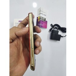 Geo R44 Button Phone Leather Style Red