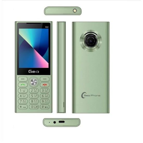 Geo R81 Button Phone Dual Sim Green