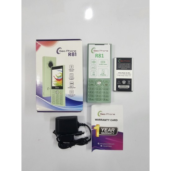 Geo R81 Button Phone Dual Sim Green