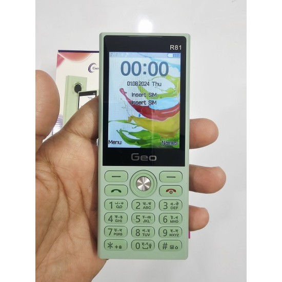 Geo R81 Button Phone Dual Sim Green
