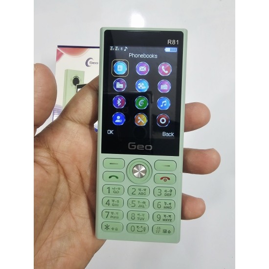 Geo R81 Button Phone Dual Sim Green