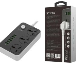LDNIO 6 USB Multiplug 3 power socket