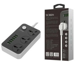 LDNIO 6 USB Multiplug 3 power socket
