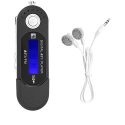 M11 USB Charge MP3 Music Player FM Radio Black