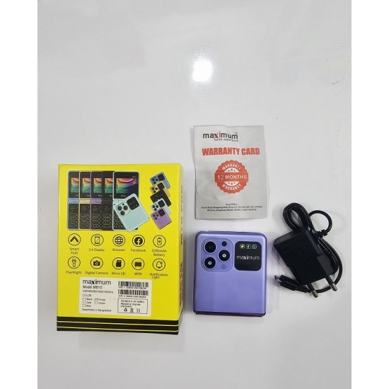 Maximum MB10 Diamond Folding Phone Purpel