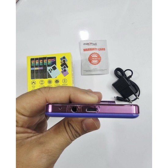 Maximum MB10 Diamond Folding Phone Purpel