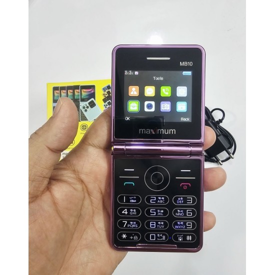 Maximum MB10 Diamond Folding Phone Purpel