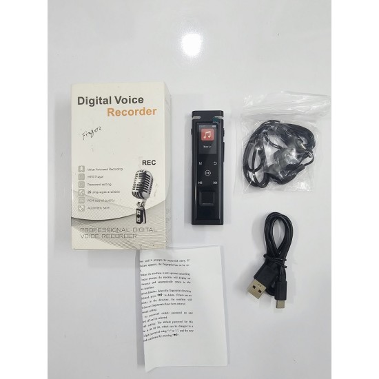 R11 Digital Voice Recorder 8GB Finger Lock Touch Button Metal Body