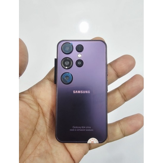 S24 Ultra Mini Smartphone Dual Sim Purpel
