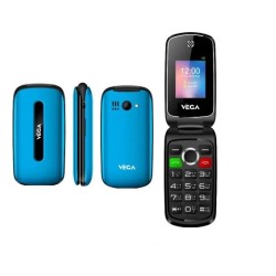 VEGA V6 Folding Phone Dual Sim Blue