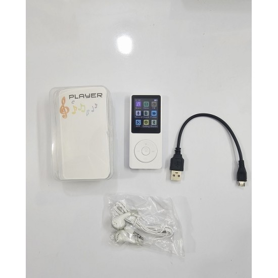 YP33 Bluetooth MP3 MP4 Music Player FM Radio White