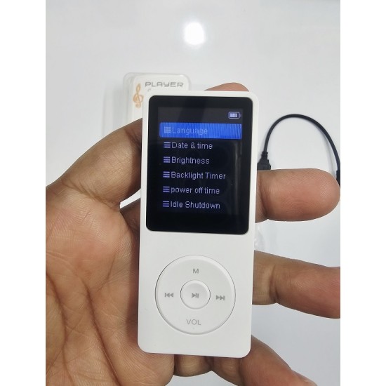 YP33 Bluetooth MP3 MP4 Music Player FM Radio White
