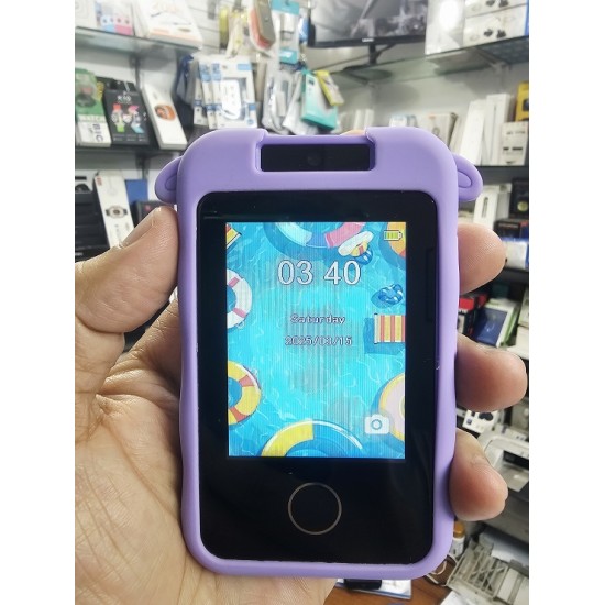 B12 Kids Touch Phone Camera Protection Cover Purpel