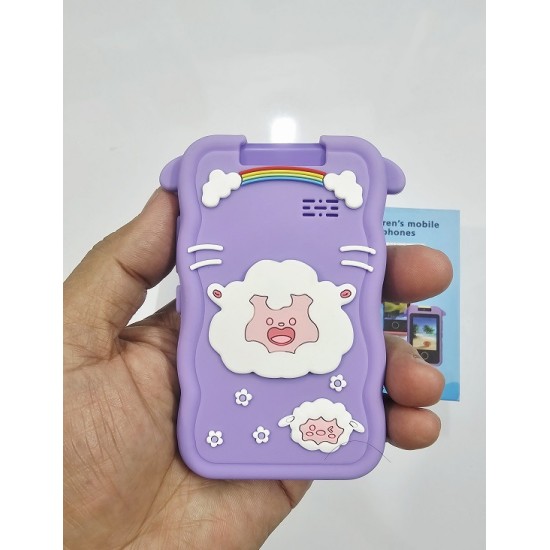B12 Kids Touch Phone Camera Protection Cover Purpel