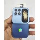 i17 Mini Folding Phone Dual SIM FM Radio Blue