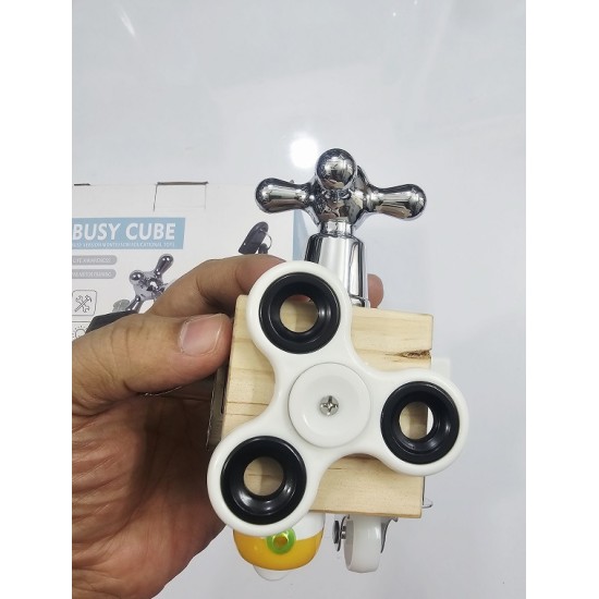 Kids Busy Cube Wooden Activity Fidget Toy