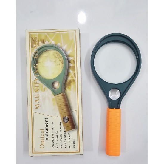 MG89077 Magnifier Glass 3X Zoom With Compass