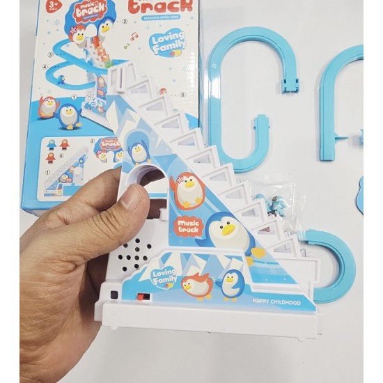 Penguin Music Track Kids Toys With Light