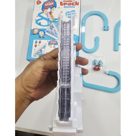 Penguin Music Track Kids Toys With Light