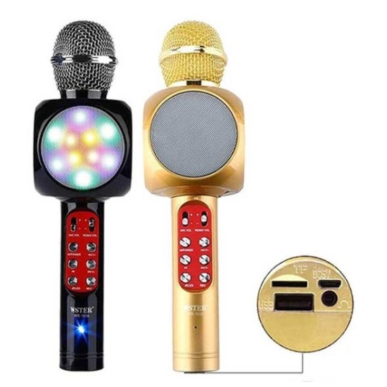 WS1816 Bluetooth Karaoke Microphone With LED Light