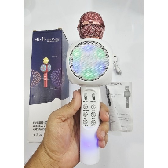 WS1816 Bluetooth Karaoke Microphone With LED Light