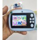 Y800 Kids Print Camera With Silicon Cover Blue