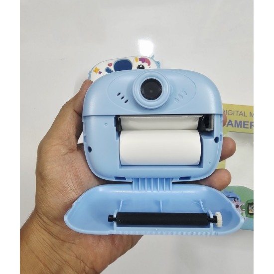 Y800 Kids Print Camera With Silicon Cover Blue